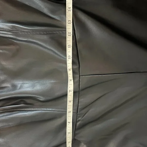 Vegan Leather Strapless Jumpsuit NWOT - Picture 4 of 8